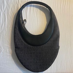BVLGARI black oval shoulder bag